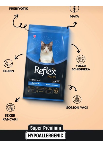 Plus Adult Somonlu Yetişkin Kedi Maması 1.5 kg modelleri