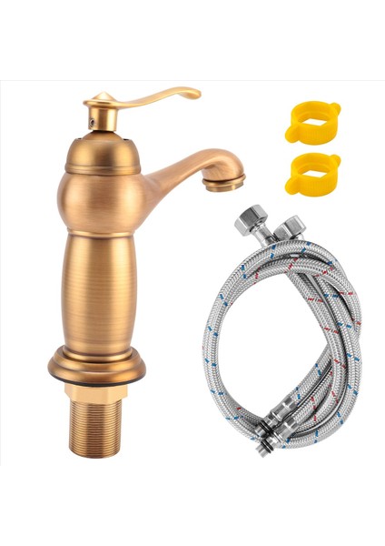 Banyo Havzası Musluk Antika Pirinç Mikser Katı Bakır Lüks Avrupa Tarzı Musluk Muslukları (Yurt Dışından) fiyatları