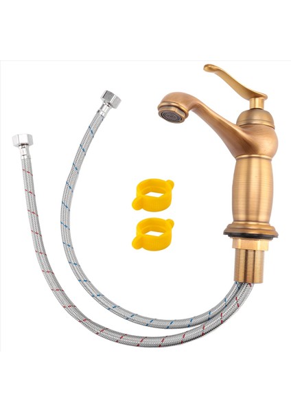 Banyo Havzası Musluk Antika Pirinç Mikser Katı Bakır Lüks Avrupa Tarzı Musluk Muslukları (Yurt Dışından) modelleri