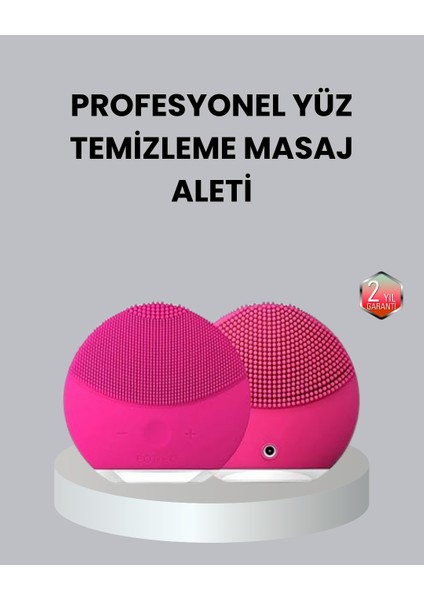 3 Fonksiyonlu Yüz Temizleme ve Masaj Cihazı – Su Geçirmez, Şarjlı, Ölü Deri Temizleyici ve