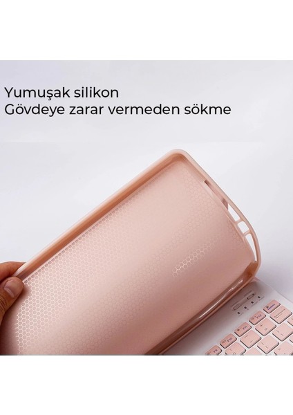 CPT83 Xiaomi Redmi Pad Se Kılıf KC01 Smart Klavyeli Tablet Kılıfı - Lila modelleri