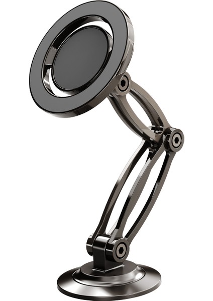 HD-030 Araç Gösterge Paneli Montajı Manyetik Telefon Tutucu Alaşımlı Ayarlanabilir Cep Telefonu Standı (Yurt Dışından)