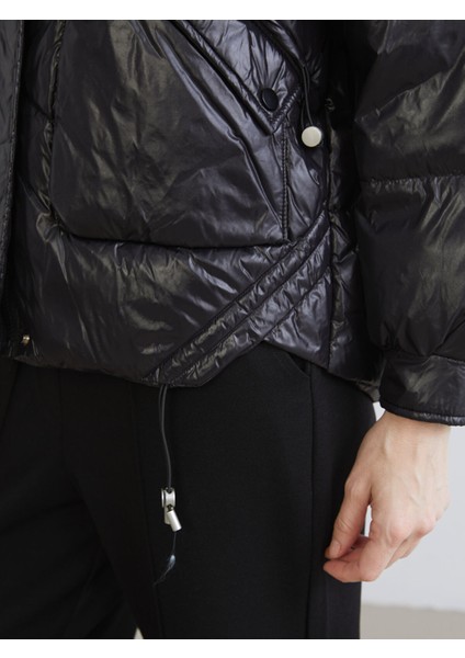 Yeni Sezon Kapüşonlu Kadın Şişme Mont modelleri