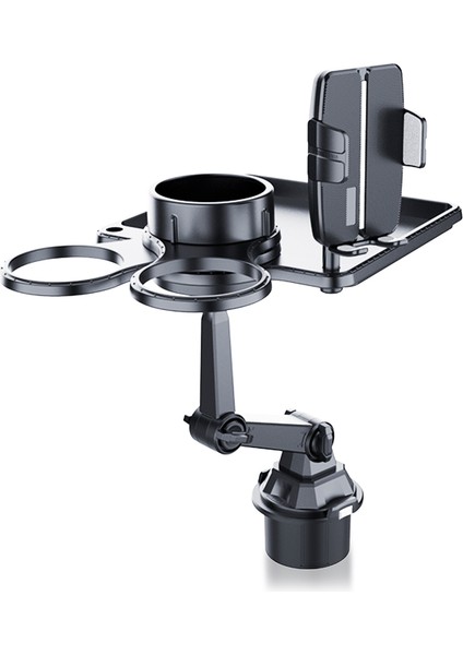 Çok Işlevli Araç Cep Telefonu Tutucu Gıda Tepsisi Çift Döndürülebilir Bardak Tutucu (Yurt Dışından)