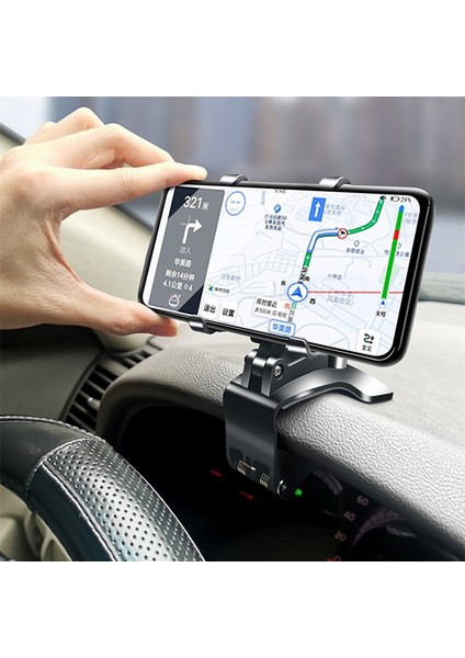 Araç Gösterge Paneli/güneşlik/dikiz Aynası Montajı Eller Serbest Telefon Tutucu Stand Braketi (Yurt Dışından)