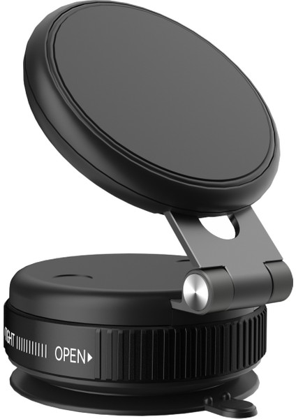 Vakumlu Vantuz Montajlı Katlanabilir Manyetik Telefon Tutucu Geri Çekilebilir Araç Cep Telefonu Braketi (Yurt Dışından)