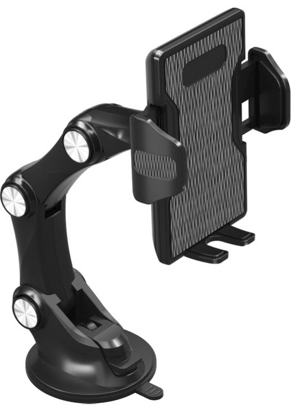 Nano Vakumlu Tabanlı Telefon Tutucu Otomatik Kelepçeli Üç Parçalı Braket Araba Gösterge Paneli / Ön Camı (Yurt Dışından)