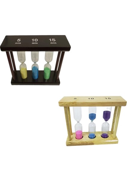 3&039LÜ Ahşap 5-10-15 Dk Kum Saati fiyatları