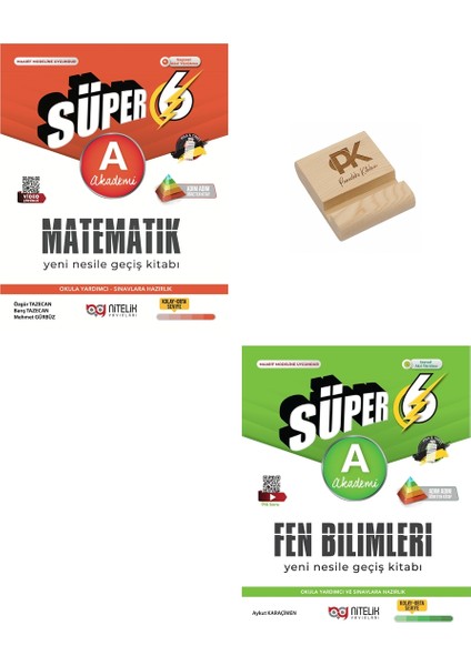 Nitelik 6. Sınıf Matematik ve Fen Bilimleri (A) Süper Yeni Nesil Geçiş Kitabı + Telefon Standı