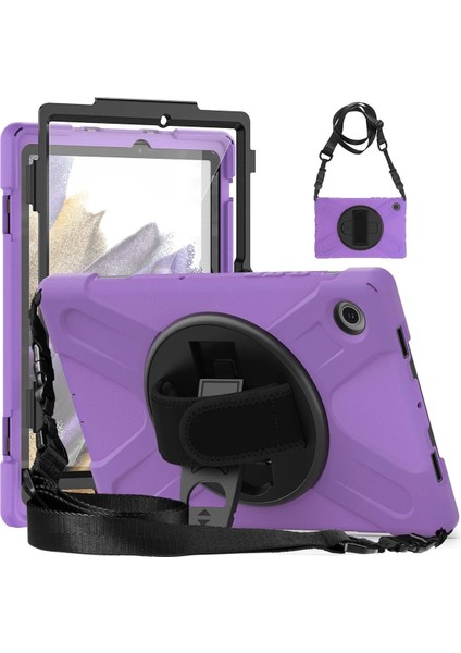 CPT83 Samsung Galaxy X200 Tab A8 10.5 Kılıf Amazing Tablet Kapak - Mor