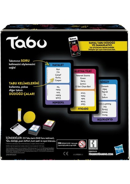 F5254 Hasbro Gaming - Tabu +13 Yaş fiyatları