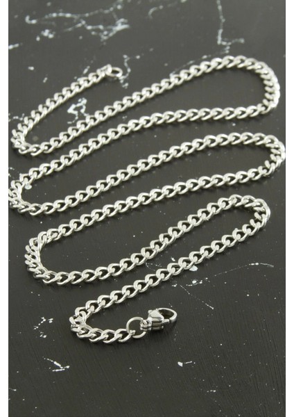 Ieg Düz Zincir Çelik Kolye 55 cm