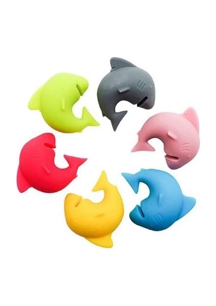 Silikon Köpek Baliği Kupa Belirteci indirimleri