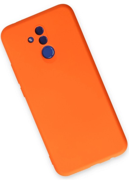 CPT83 Huawei Mate 20 Lite Kılıf Nano Içi Kadife Silikon - Turuncu modelleri
