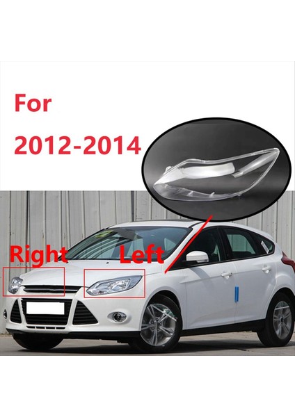 Araba Ön Far Kapağı Abajur Lambası Lamba Far Farlar Lens Kapağı Ford 2012-2014 Için Sol (Yurt Dışından) fiyatları