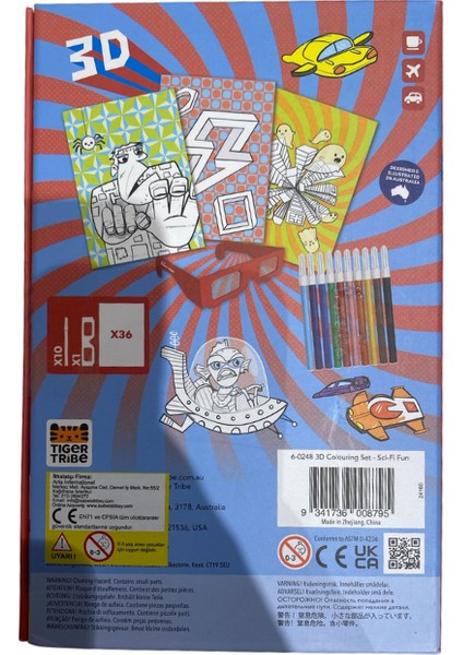 3D Boyama Seti - Sci Fi Fun