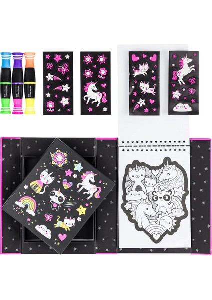 Neon Boyama Seti - Unicorns and Friends fırsatları