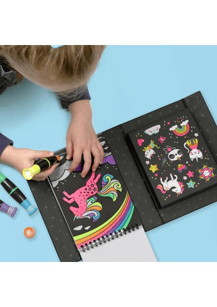 Neon Boyama Seti - Unicorns and Friends