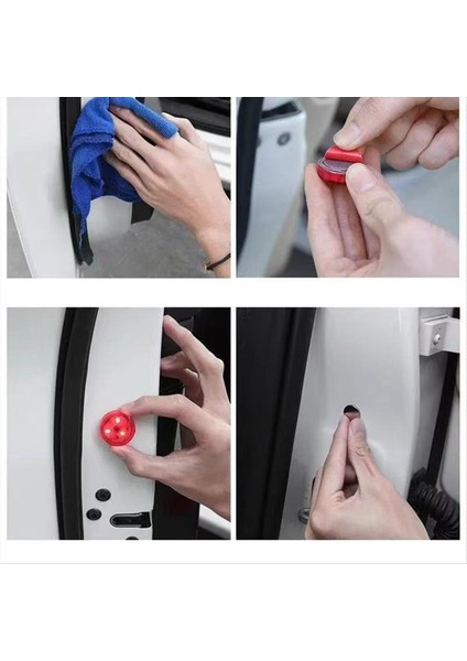 4pcs Araba Açılış Kapısı Güvenlik Uyarı Işığı LED Çarpışma Karşıtı Lamba Sinyali Yanıp Sönen Sinyal Park Park Işığı (Yurt Dışından) fırsatları