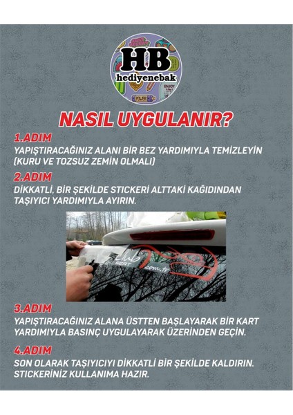 Arabada Bebek Var Araba, Motorsiklet, Kask, Laptop, Cam Sticker fırsatları