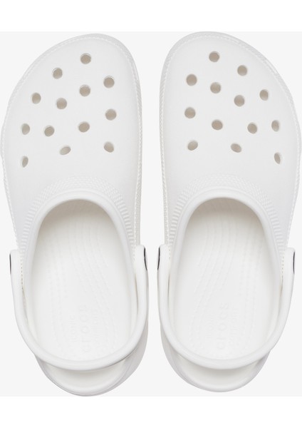 Classic Platform Clog Kadın Beyaz Terlik.100