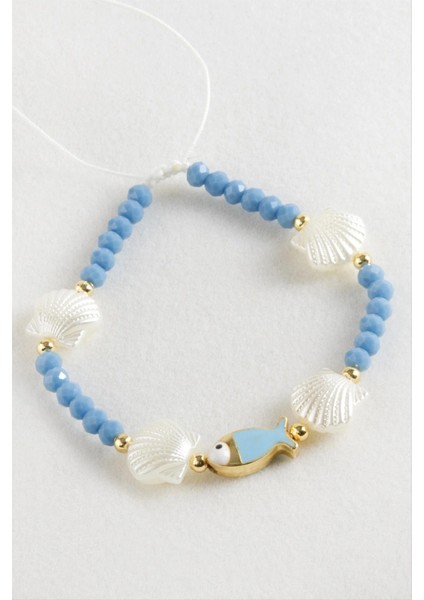 Balık Istiridye Inci Kristal Makrome Ip Bileklik fiyatları