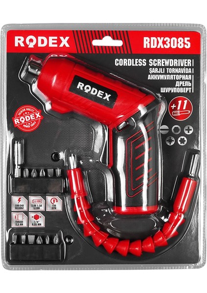 Rodex RDX3085 Akülü Vidalama indirimleri