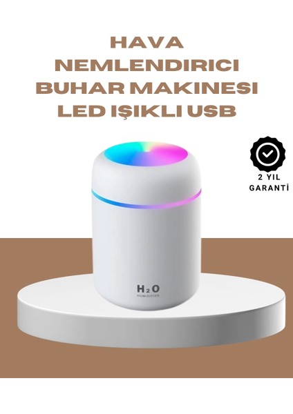 USB Girişli Taşınabilir Mini Nemlendirici 300ML Su Hazneli