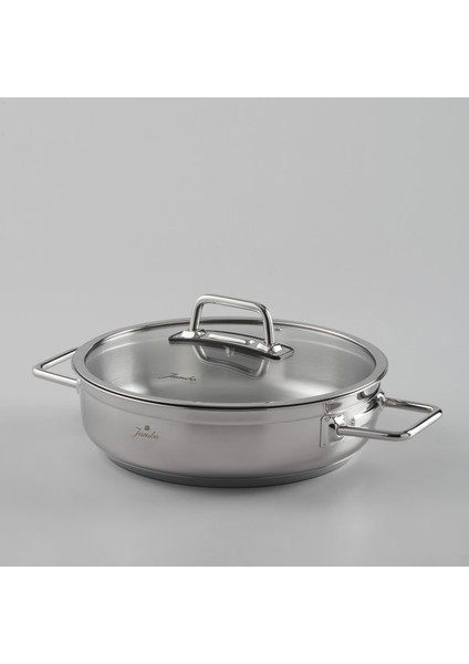 Modena 24 cm Paslanmaz Çelik Basık Tencere