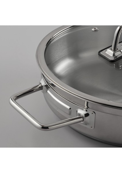 Modena 24 cm Paslanmaz Çelik Basık Tencere fiyatları