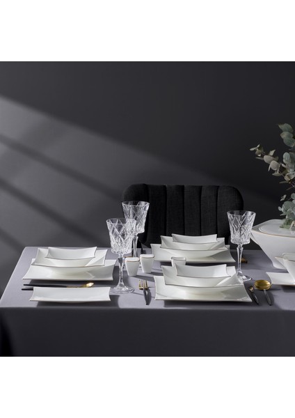 Wind Gold 12 Kişilik 64 Parça Yemek Takımı fiyatları