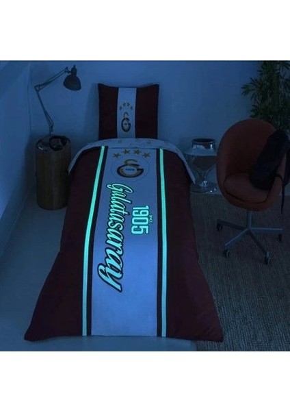 Taç Lisanslı Tek Kişilik Nevresim Takımı Galatasaray 1905 Glow fiyatları