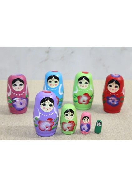 4'lü Ahşap Matruşka