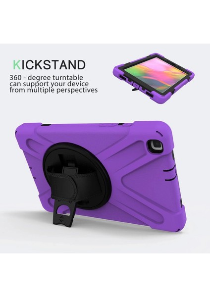 CPT83 Samsung Galaxy T290 Tab A 8 Kılıf Amazing Tablet Kapak - Mor fiyatları