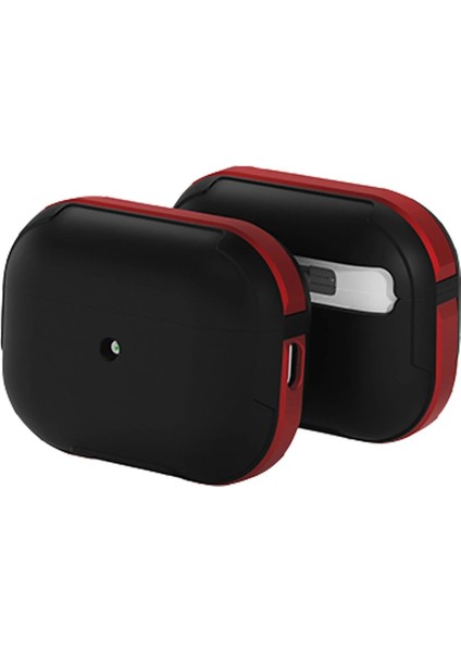 Airpods Pro 2 (2.nesil) MO-A8 Armor Kılıf - Kırmızı