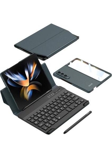 CPT83 Universal Universal Kılıf Fold Klavye - Koyu Yeşil fiyatları