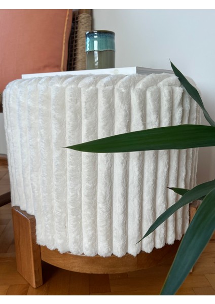 Katsu Pufidik Peluş Ahşap Ayaklı Puf/Yan Sehpa fırsatları