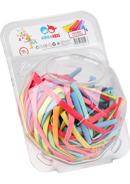SRT-130 Sosis Balon Karışık Renk 100LÜ