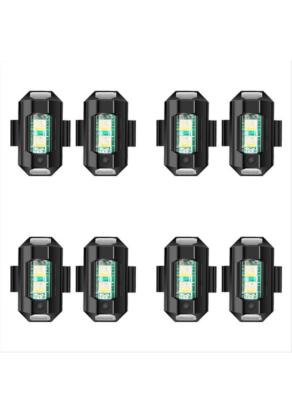 8pc Universal LED Uçak Flaşları Işıkları Motosiklet Anti Çarpışma Uyarı Işığı 7 Molors Turn Sinyal Göstergesi (Yurt Dışından) fiyatları