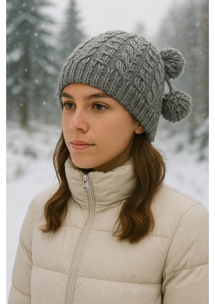 Kadın Bere Ponponlu Kışlık modelleri
