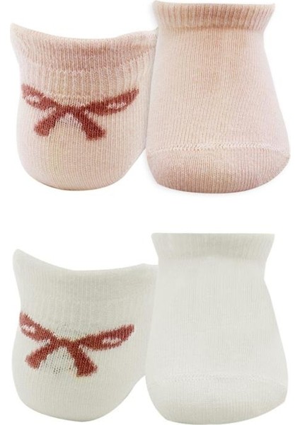 Nessiworld 2'li Sneakers Smile Penye Çorap BS20106 Pembe Ekru fiyatları