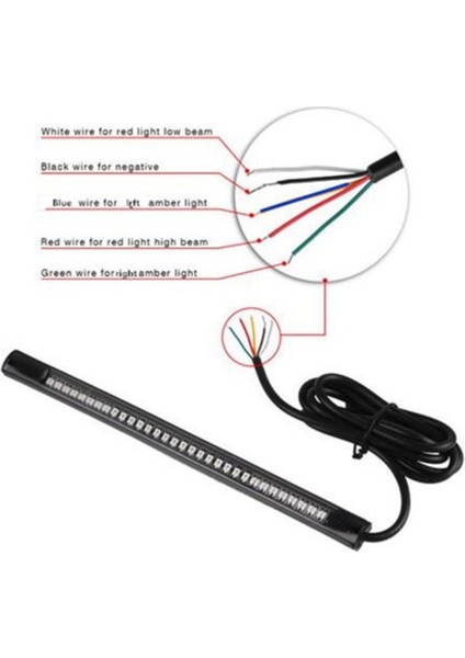 3 Pcs Dayanıklı 48SMD &amp 12SMD Motosiklet Fren Işıkları Dönüş Işıkları LED LED Işıklar Su Geçirmez Motosiklet Lisansı Tayli Lamı 2pcs 23MM &amp 1pcs 2m (Yurt Dışından) fırsatları