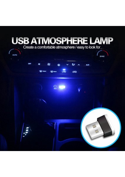3 Pcs Araç Aksesuarları 1 Pcs Mini Taşınabilir Mini USB LED Araç Işığı ve 2 Pcs Direksiyon Simidi Vardiya Kürek Mavisi (Yurt Dışından) indirimleri
