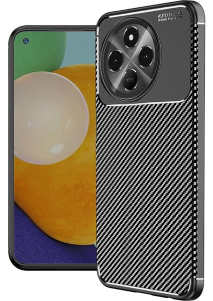 CPT83 Tecno Spark 30 Pro Kılıf Auto Focus Karbon Kapak - Siyah