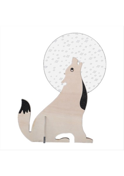 C Dekoratif Işık Ahşap Hayvan Süsleme Gece Lambası Ev Yatak Odası Oturma Odası Dekorasyon Si (Yurt Dışından)