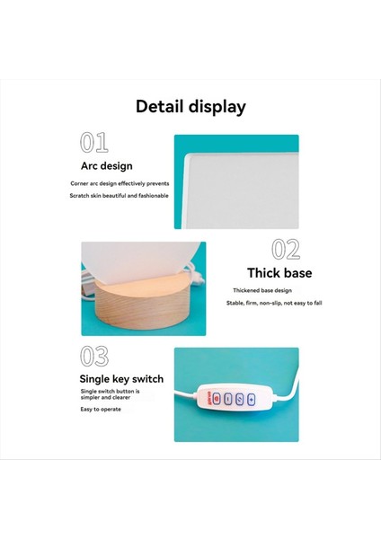 Süblimasyon LED Akrilik Fotoğraf Çerçeveleri Sıcak Renk Işığı ile Gece Işıkları, Ahşap Isı Pres Baskı Kalbi (Yurt Dışından) indirimleri