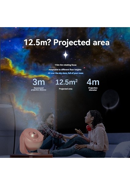 Projektör Gece Işık Planetaryumu Projektör 360 ° Döndür Yatak Odası Yıldızlı Çocuklar Yetişkin Si (Yurt Dışından) fiyatları