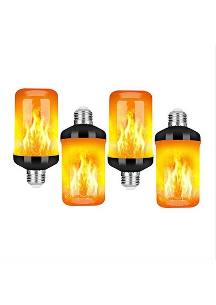 4pcs LED Alev Ampuller 4 Mod Titreşen Ampuller E27 Temel Ateş Alev Ampulü Noel Partys Sundurma Ev Dekor (Yurt Dışından) modelleri