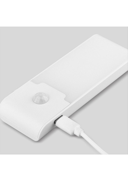 LED Indüksiyon Gece Işığı Kablosuz Hareket Sensörü Gece Lambası Insan Vücudu Indüksiyon Duvar Işığı Yatak Odası Dekor Işık B (Yurt Dışından)