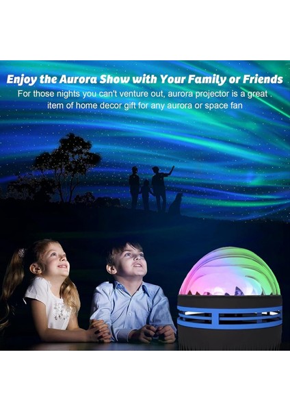 Northern Lights Projector, 2in1 Northern Lights ve Ocean Waves Projektör, Aurora Lights Projektör, Gece Işık Projektör (Yurt Dışından) modelleri